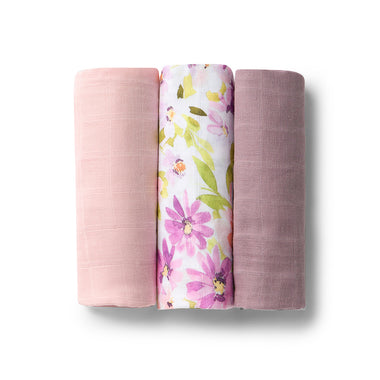 Small Organic Muslin Cloths 3 Pack - Dusk/Isla/Fairytale | Snuggle Hunny