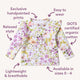 Isla Organic Long Sleeve Top with Frill - Thumbnail 4