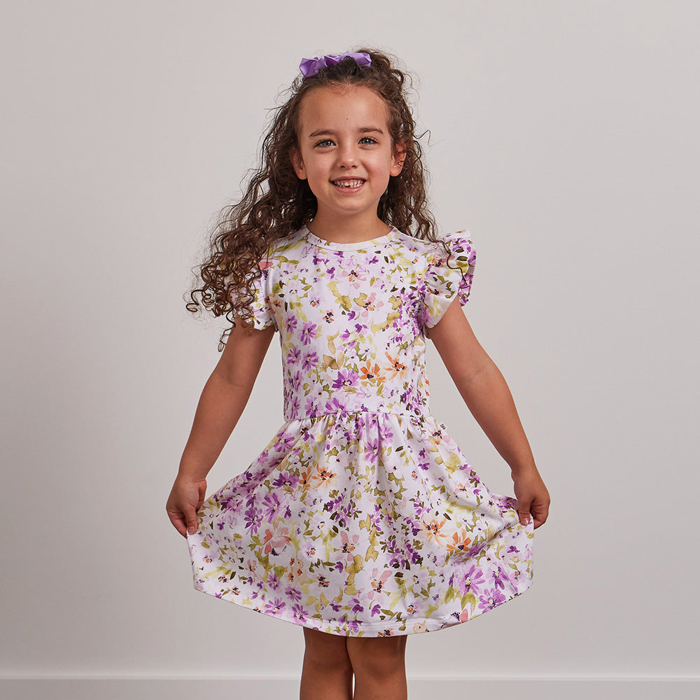 Isla Short Sleeve Organic Dress - View 4