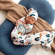 Rainbow Baby Organic Jersey Wrap & Beanie Set - Thumbnail 6