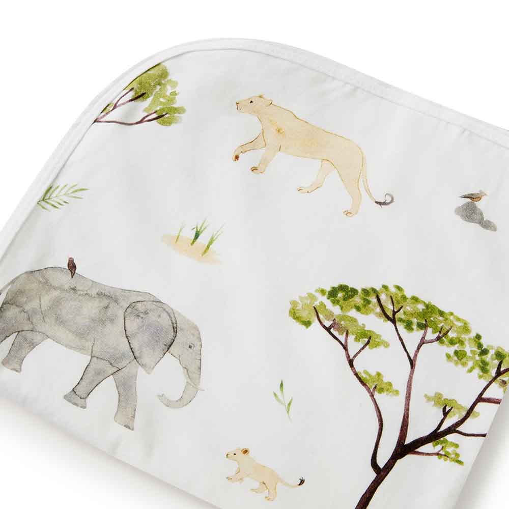 Safari Jersey Wrap Birth Announcement Set - View 6