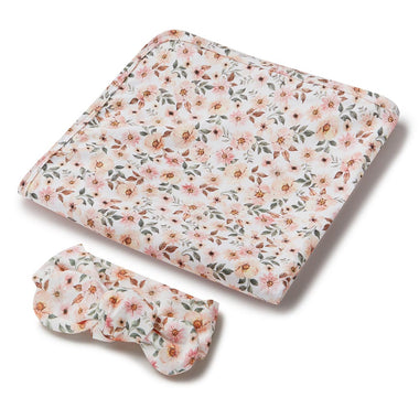 Jersey Wraps - Spring Floral Jersey Wrap Birth Announcement Set
