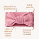 Jewel Pink Organic Oversized Bow - Thumbnail 6