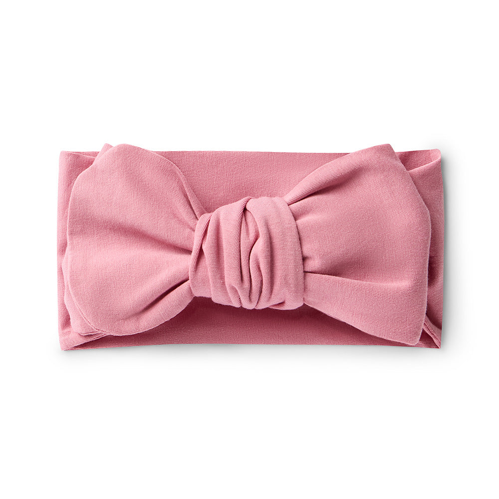 Jewel Pink Organic Oversized Bow - View 2