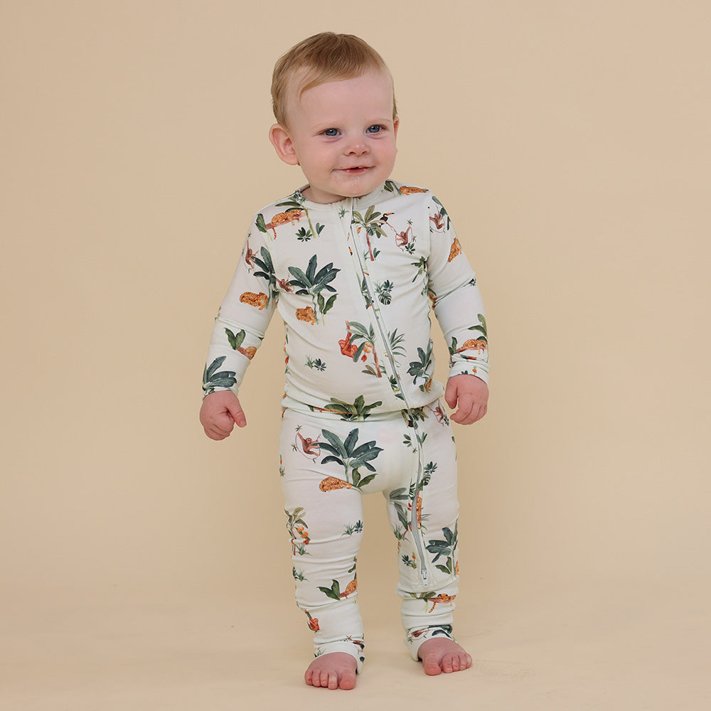 Jungle Organic Snugglesuit Convertible Romper - View 1