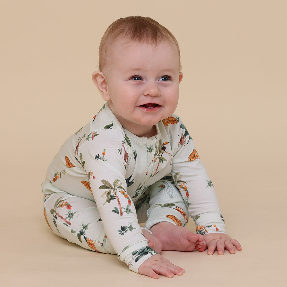 Jungle Organic Snugglesuit Convertible Romper - View 2