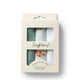 Small Organic Muslin Cloths 3 Pack - Kittens/Sage/Milk - Thumbnail 1