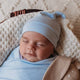 Baby Blue Organic Knotted Beanie - Thumbnail 1