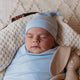 Baby Blue Organic Knotted Beanie - Thumbnail 3