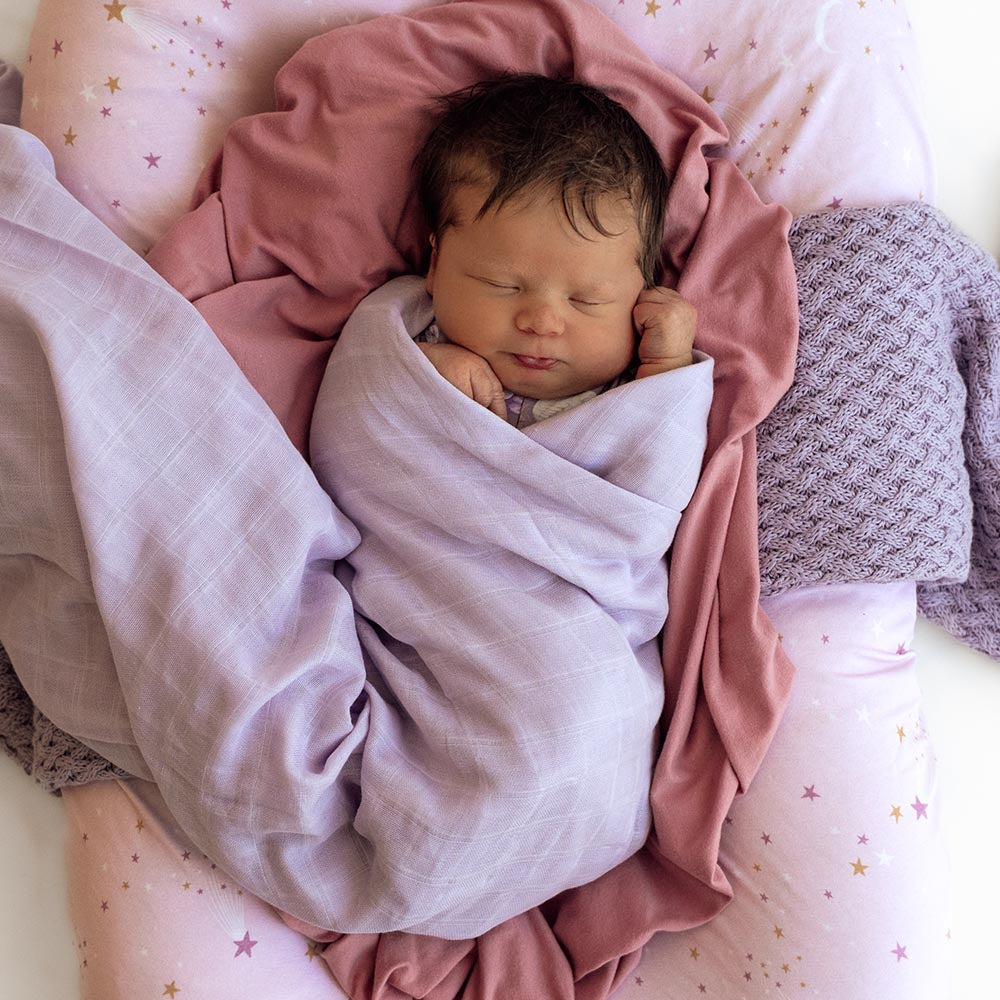 Lavender Organic Muslin Wrap - View 3