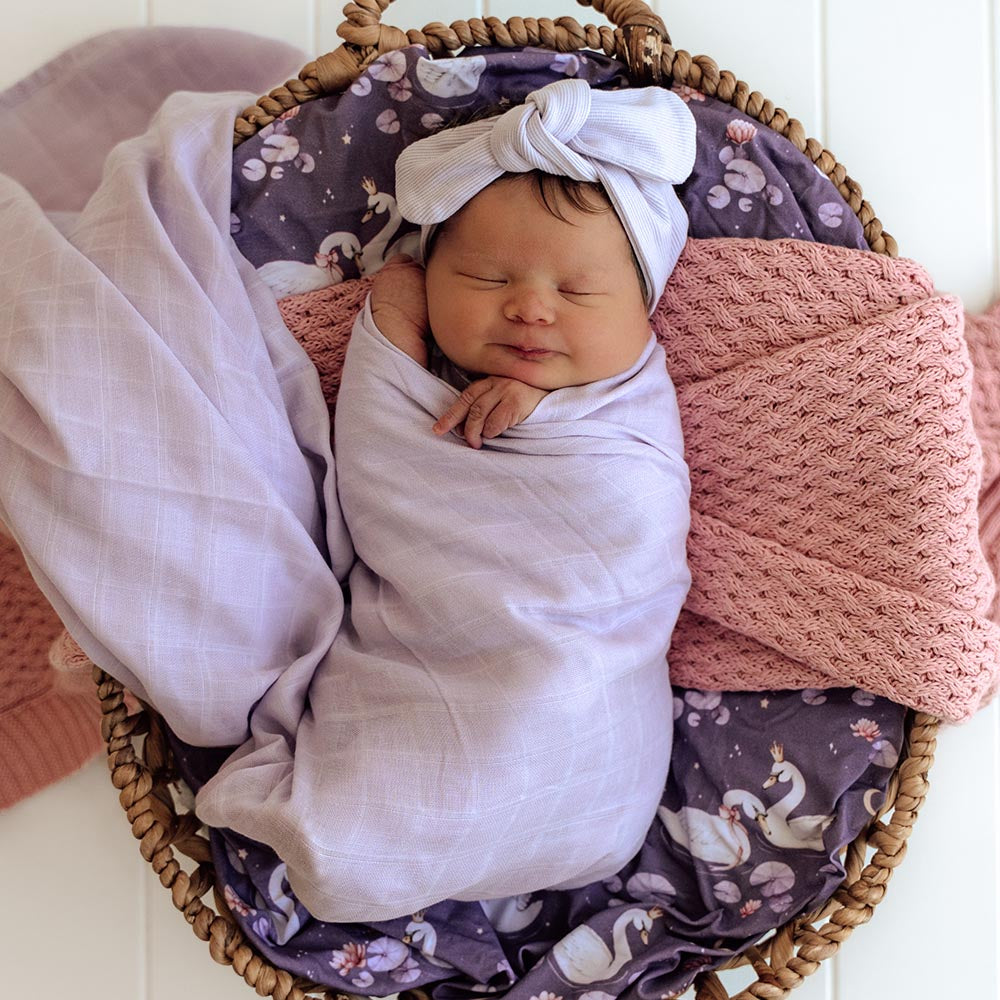 Lavender Organic Muslin Wrap - View 5