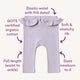 Lavender Organic Pants with Frill - Thumbnail 4