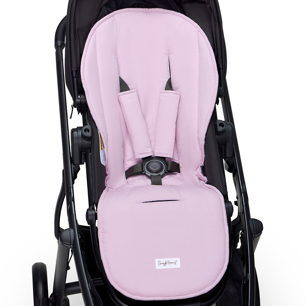 Bundle - Midnight Swan Pram Liner & Strap Cover Set - View 7