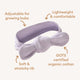 Lavender Ribbed Organic Topknot - Thumbnail 4