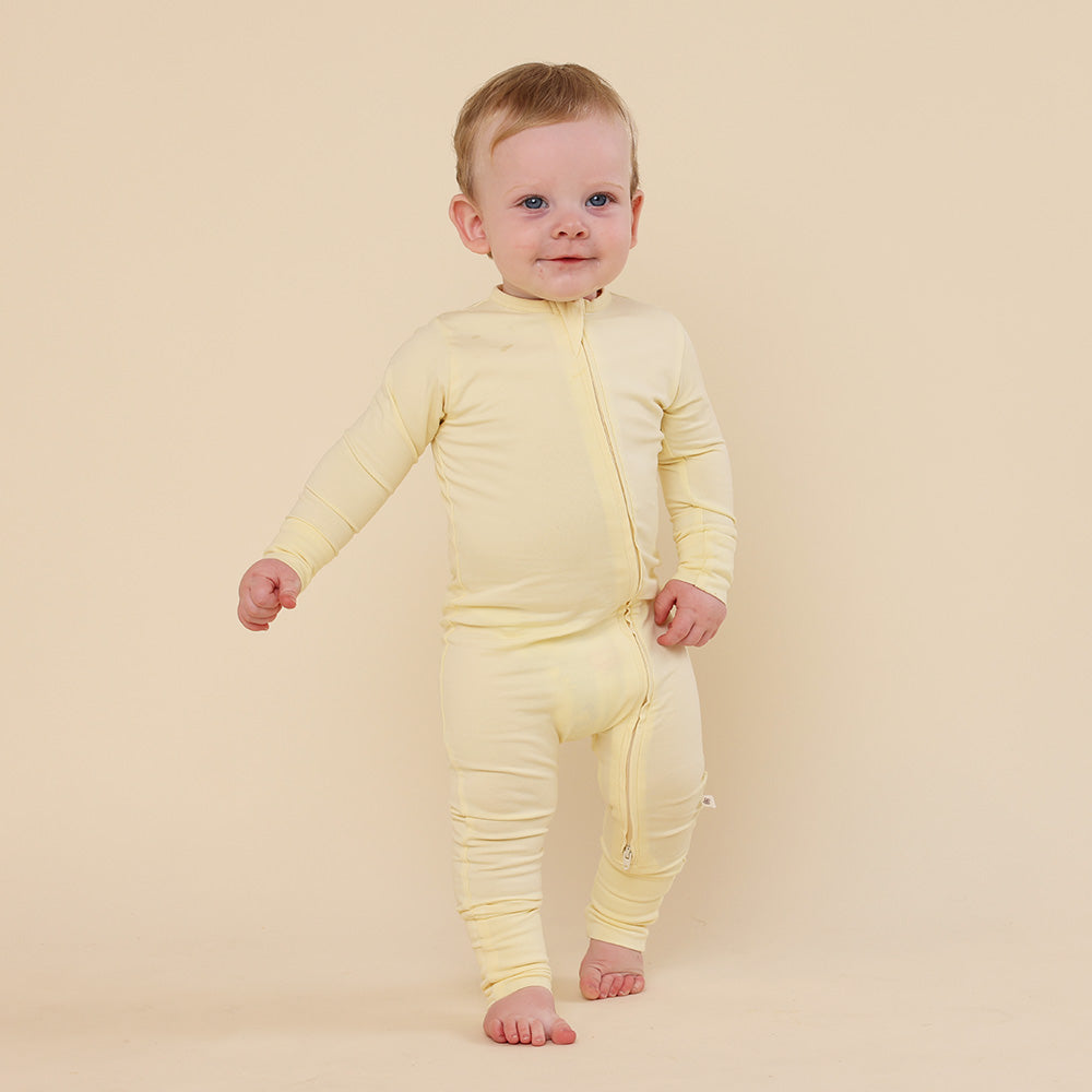 Lemon Sorbet Organic Snugglesuit Convertible Romper - View 2