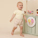 Lemon Sorbet Short Sleeve Organic Bodysuit - Thumbnail 6