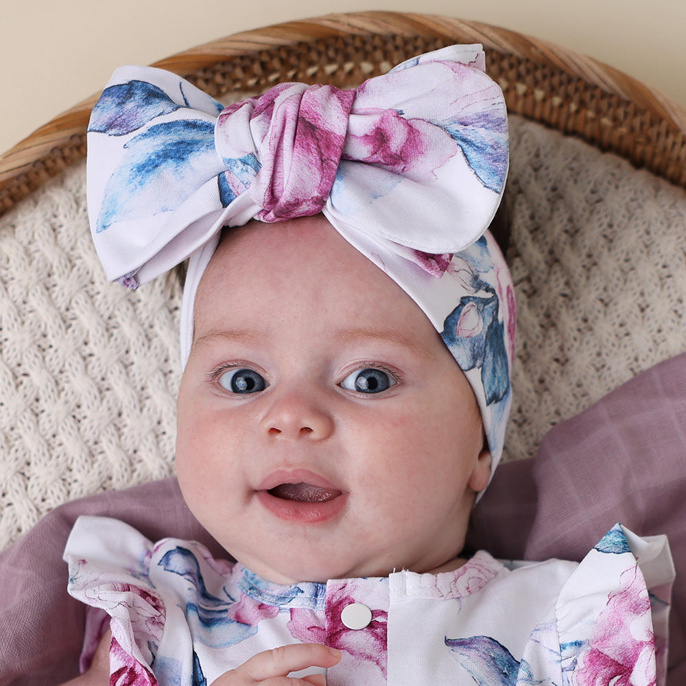 Lilac Skies Organic Oversized Bow - View 3