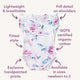 Lilac Skies Short Sleeve Organic Bodysuit with Frill - Thumbnail 4