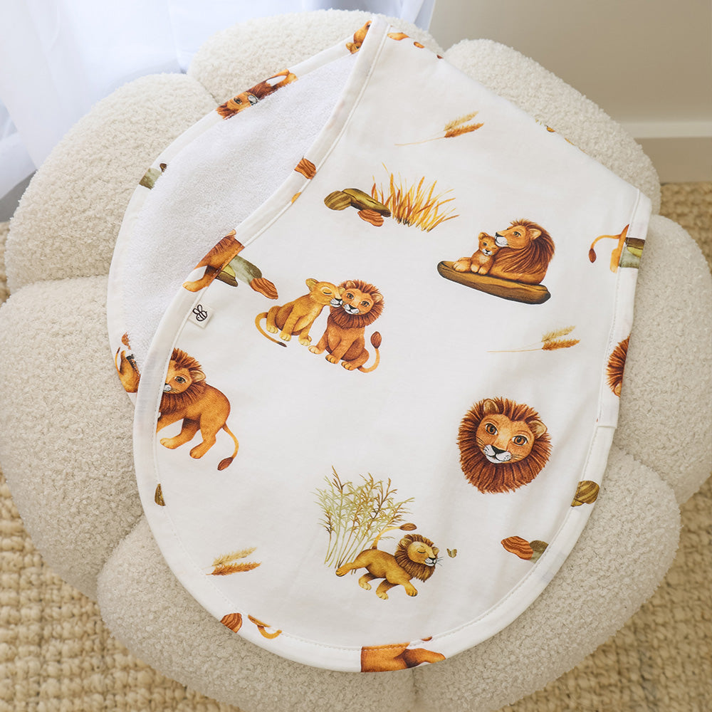 Lion Organic Cotton Burp Cloth - View 5
