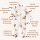 Lion Organic Snuggle Sleepsuit Zip Footie - Thumbnail 4
