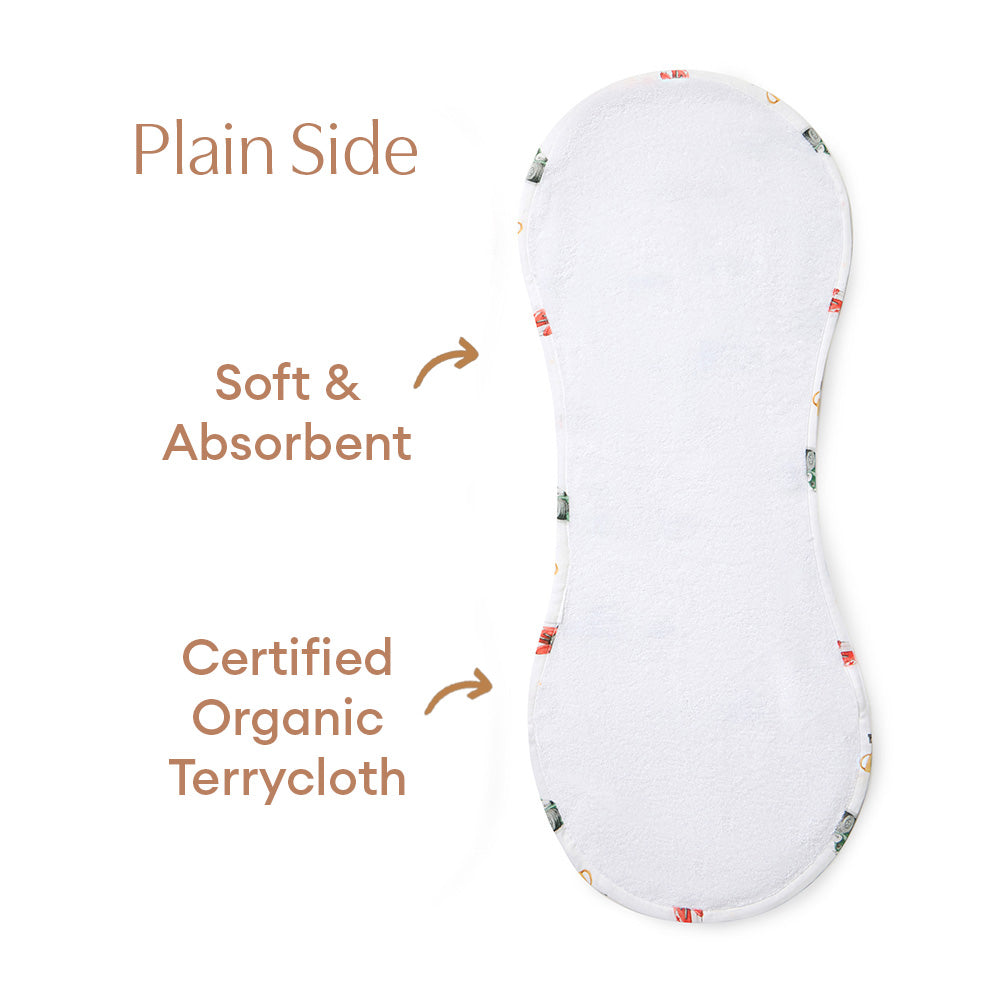 Little Racers Organic Cotton Burp Cloth - View 6