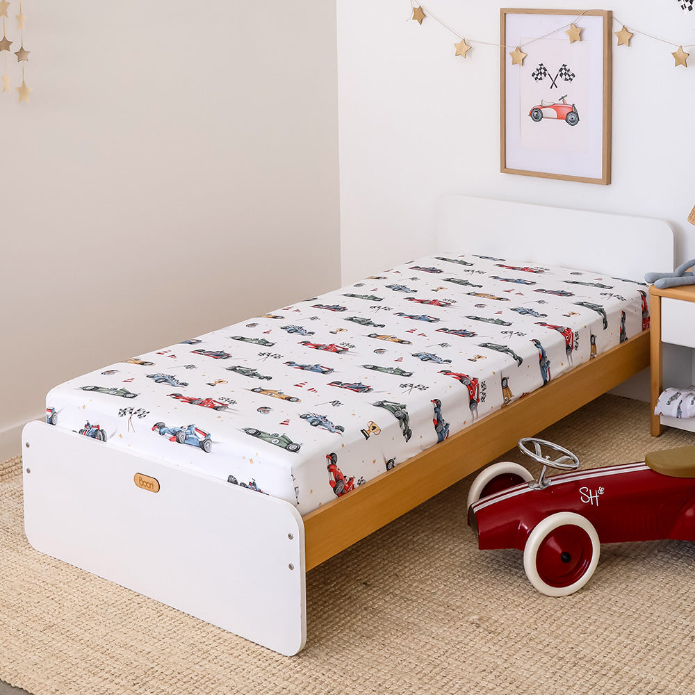 Little Racers Organic Cotton Fitted Sheet - View 1