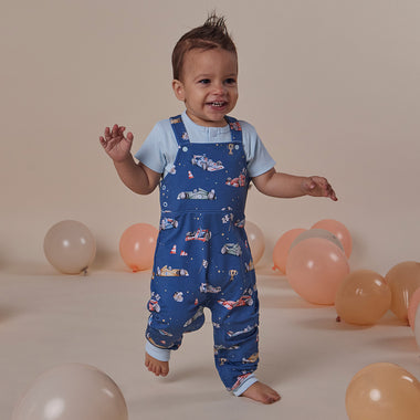 Little Racers Organic Snuggle Overalls | Snuggle Hunny