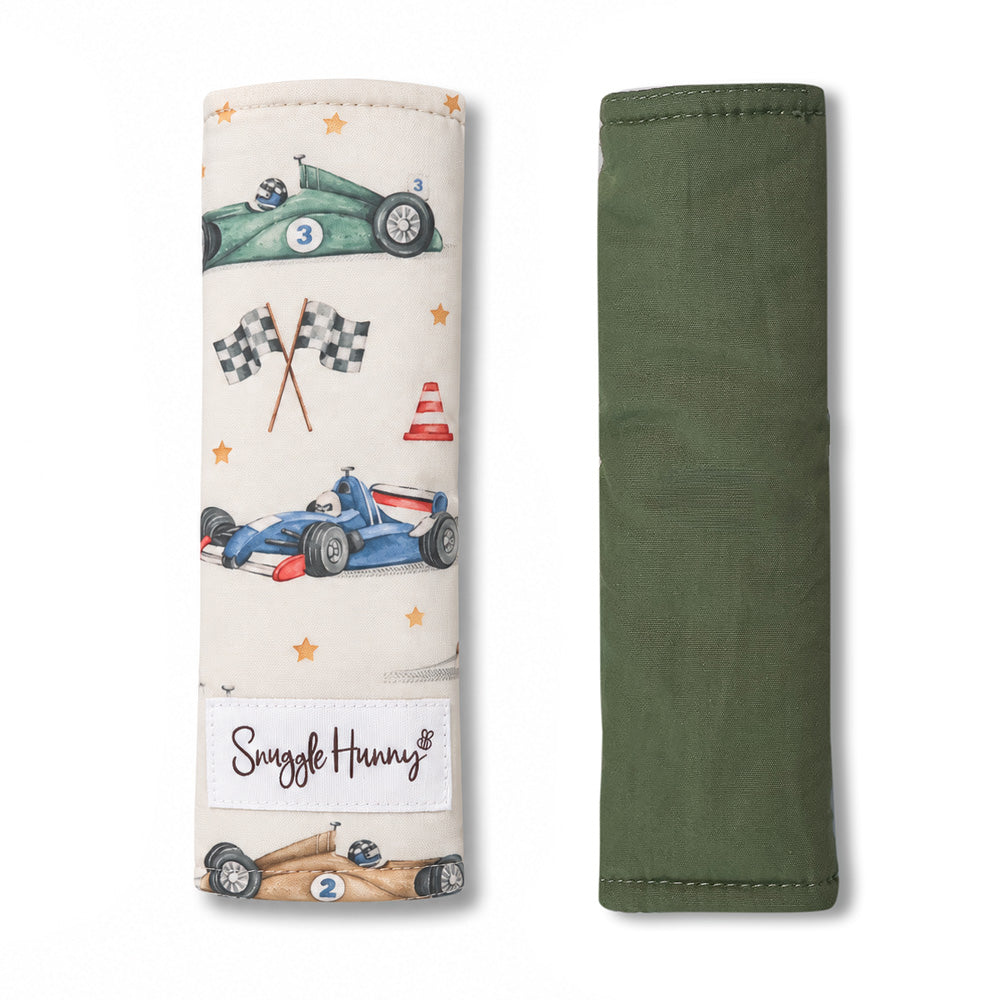 Little Racers Universal Reversible Pram Strap Covers - View 1