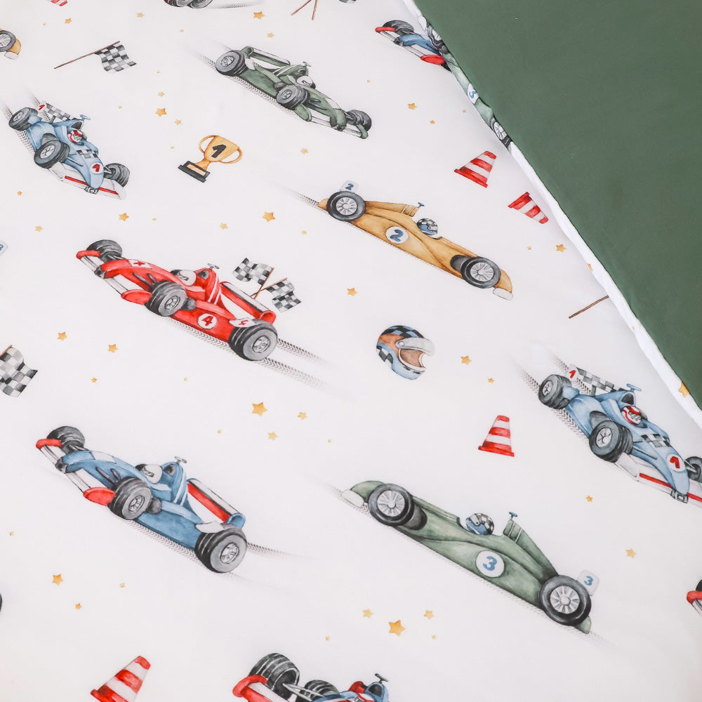 Little Racers Organic Cotton Quilt Cover - View 2