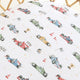Little Racers Organic Bassinet Sheet / Change Pad Cover - Thumbnail 2