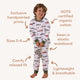 Little Racers Organic Kids Long Sleeve PJ Set - Thumbnail 5
