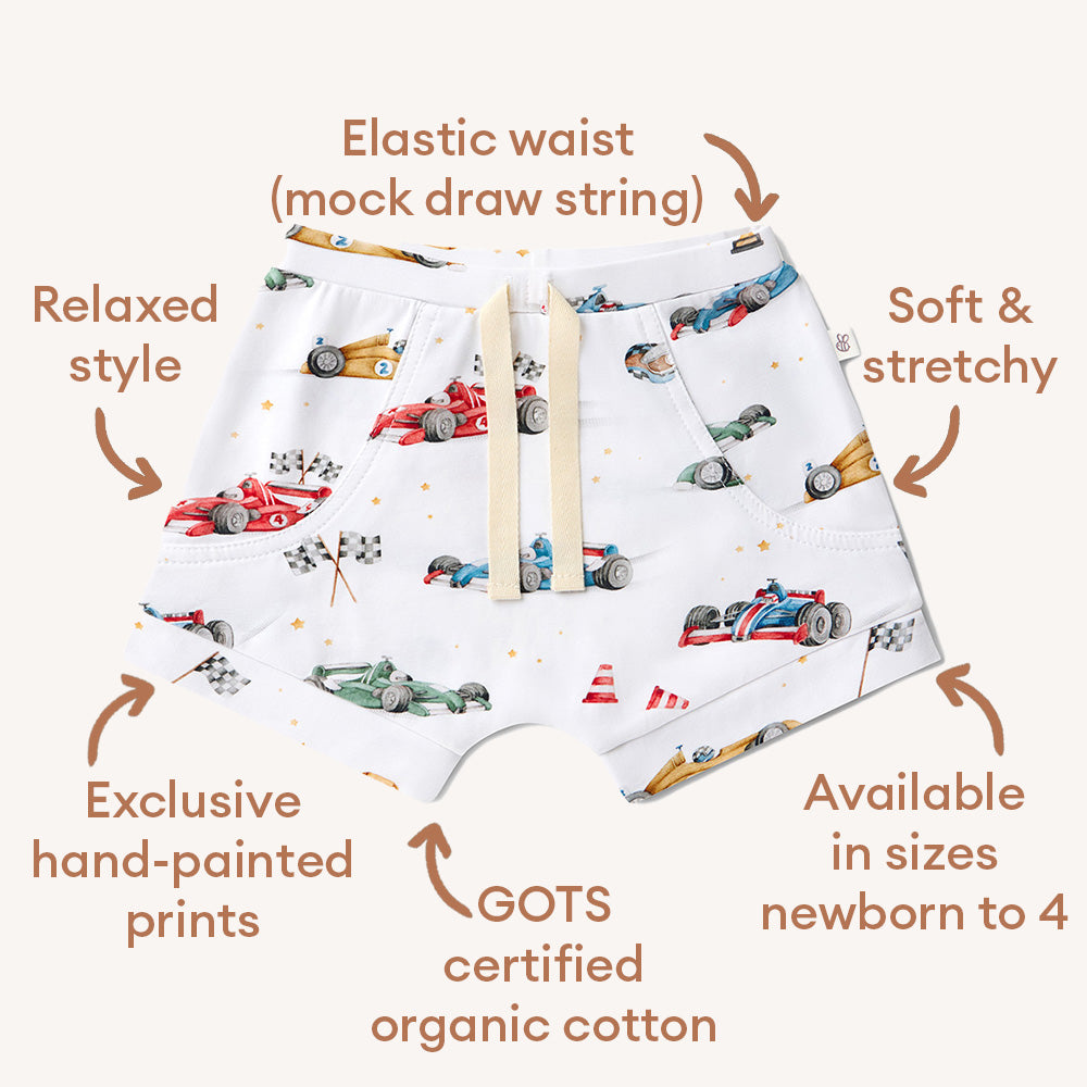 Little Racers Organic Shorts - View 5