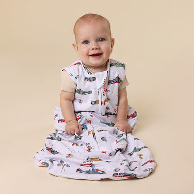 Little Racers Organic Sleeping Bag 1.0 TOG | Snuggle Hunny