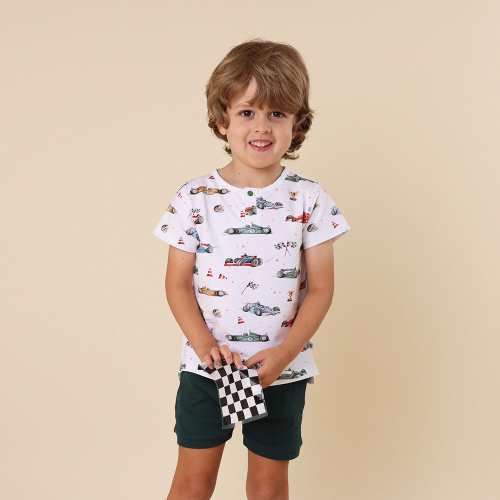 Little Racers Organic Short Sleeve Top - View 9
