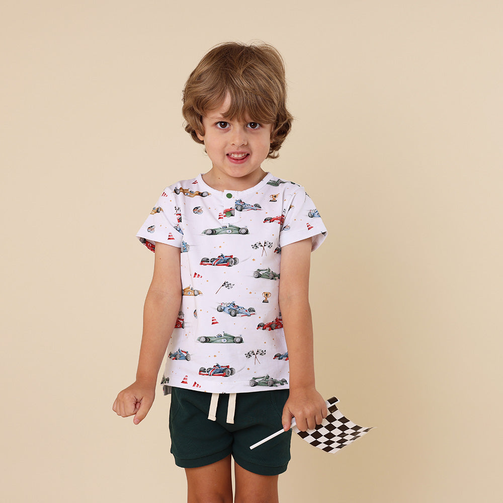 Little Racers Organic Short Sleeve Top - View 8