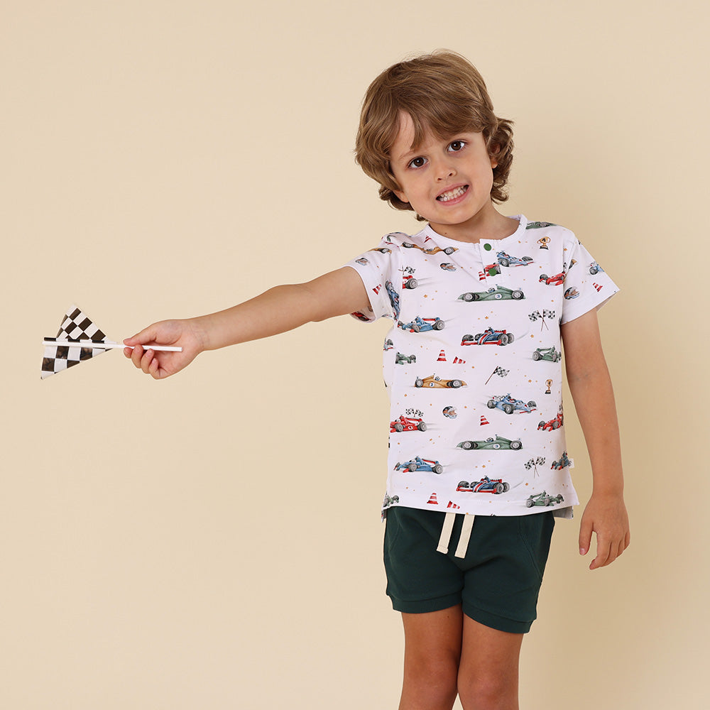 Little Racers Organic Short Sleeve Top - View 3