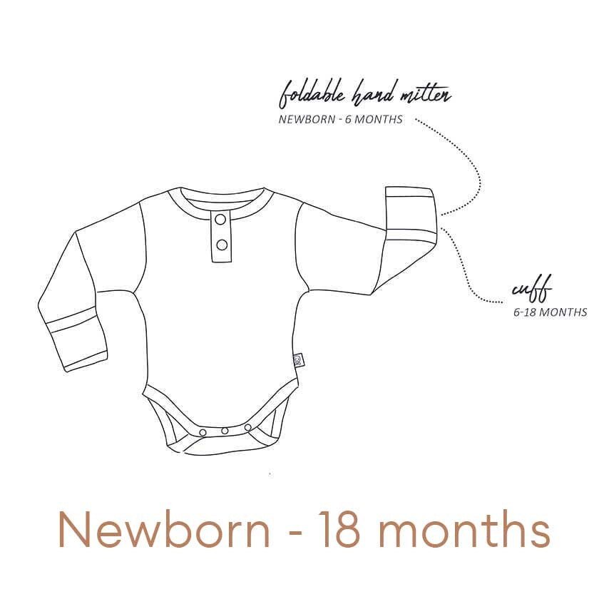 Pebble Long Sleeve Organic Bodysuit - View 12