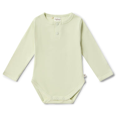 Honeydew Long Sleeve Organic Bodysuit | Snuggle Hunny
