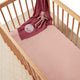 Lullaby Pink Organic Fitted Cot Sheet - Thumbnail 1