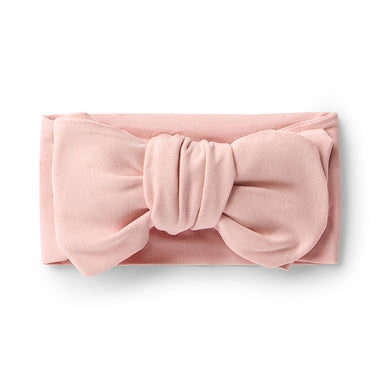 Lullaby Pink Organic Oversized Bow | Snuggle Hunny
