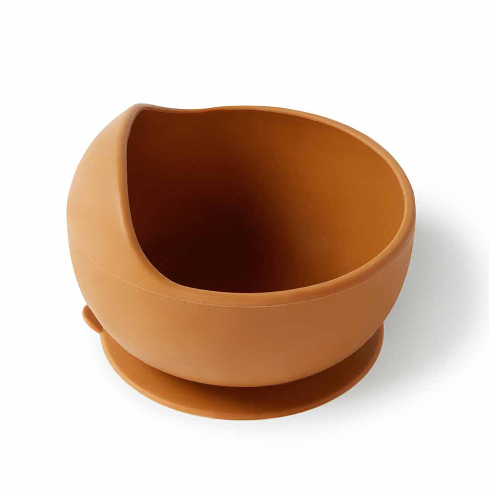 Silicone Suction Bowl Chestnut - View 1