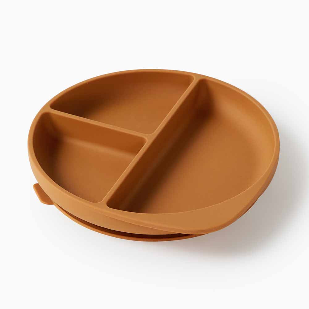 Silicone Suction Plate Chestnut - View 1