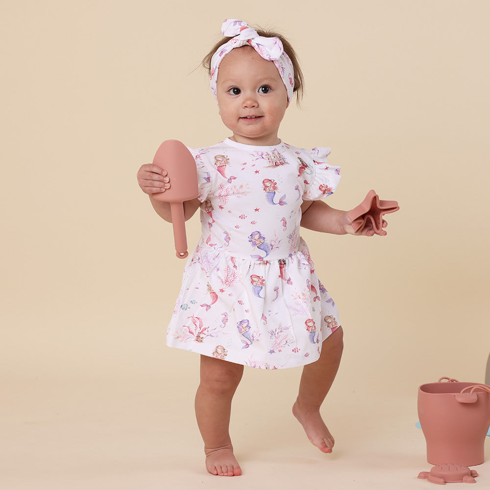 Mermaid Short Sleeve Organic Dress - View 9