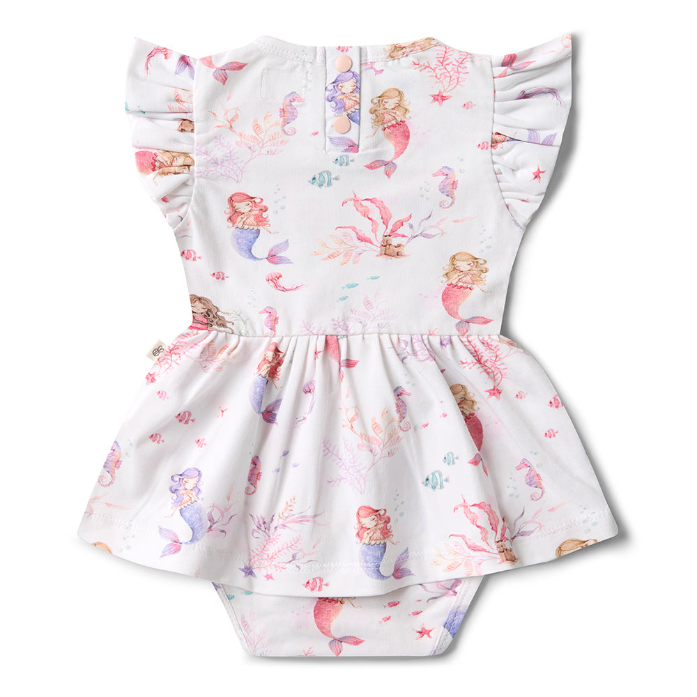 Mermaid Short Sleeve Organic Dress - View 11