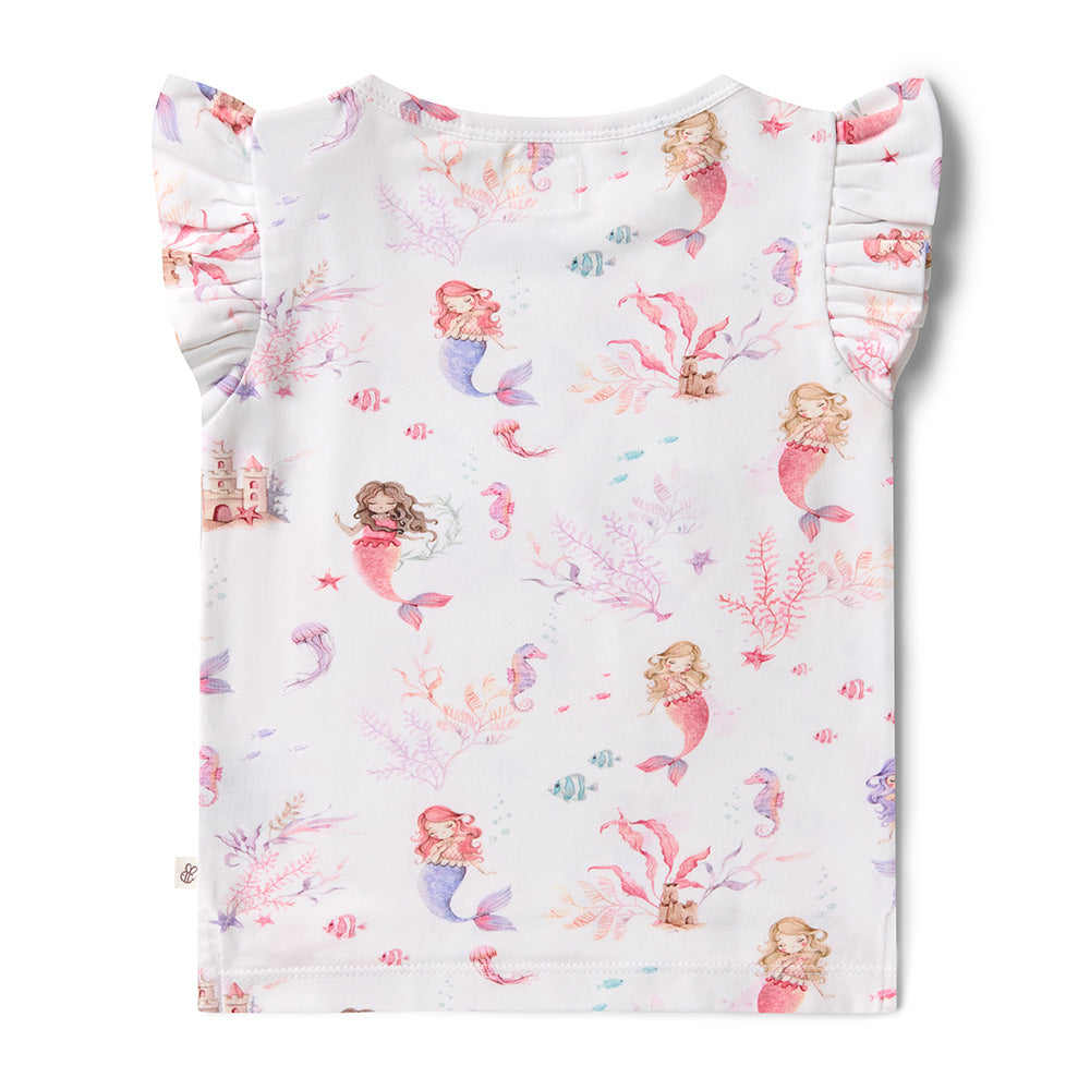 Mermaid Organic T-Shirt with Frill - View 6