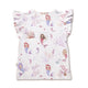 Mermaid Organic Short Sleeve Top with Frill - Thumbnail 5