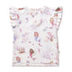 Mermaid Organic Short Sleeve Top with Frill - Thumbnail 2