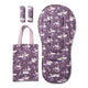 Bundle - Midnight Swan Pram Liner & Strap Cover Set - Thumbnail 1