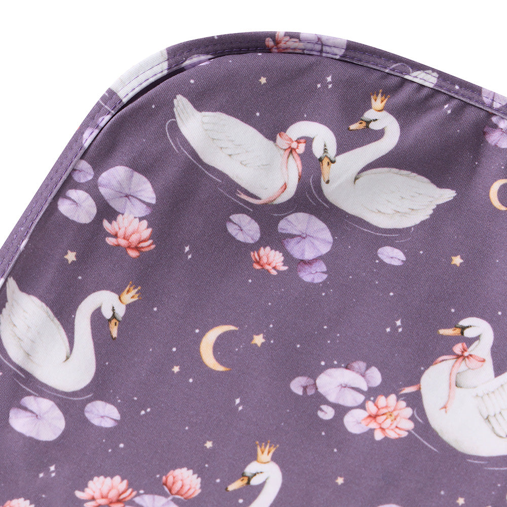 Midnight Swan Organic Jersey Wrap & Topknot Set - View 8