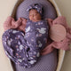 Midnight Swan Organic Jersey Wrap & Topknot Set - Thumbnail 7